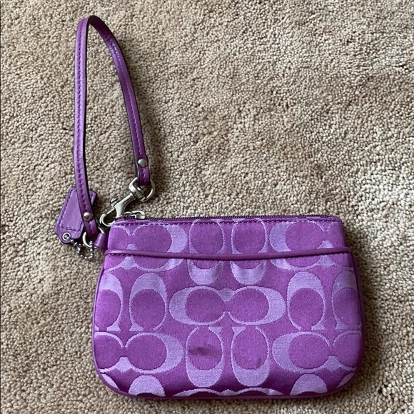 Purple Coach Wristlet - Picture 2 of 4